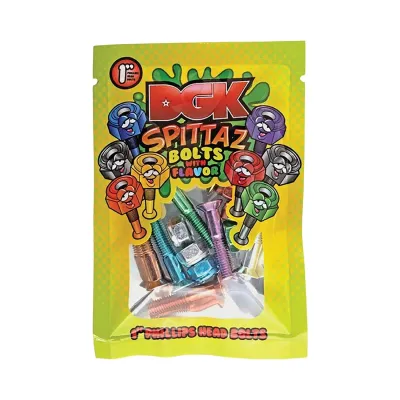 Dgk Spittaz Phillips Skateboard Truck Bolts – Multi