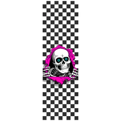 Powell Peralta Ripper White Checker Griptape Sheet