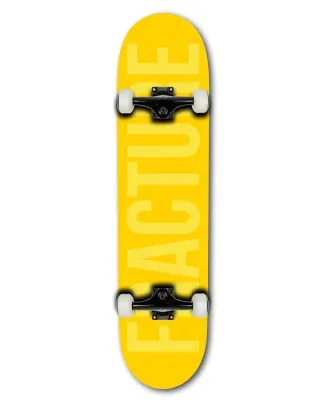 Fracture Fade Yellow Skateboard