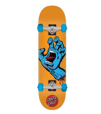 Santa Cruz Screaming Hand Orange Skateboard