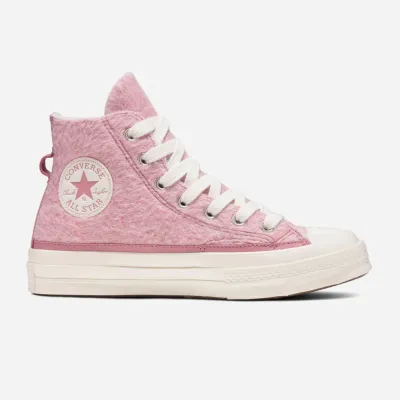 Converse Chuck Taylor 70 Hi Faux Mohair Egret-night Flamingo-egret