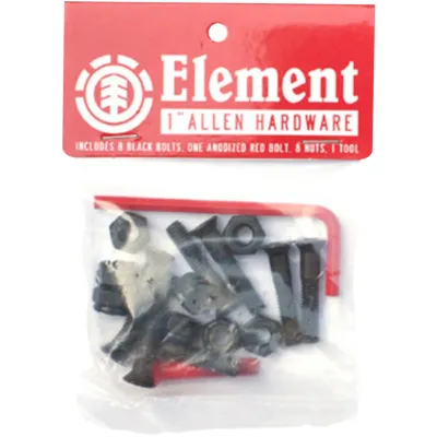 Element Skateboard Hardware Allen Black/red 1