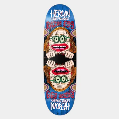 Heroin Skateboards Auntie Razor Egg Various Stains