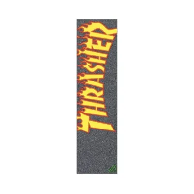 Mob X Thrasher Flame Grip Black Yellow Orange