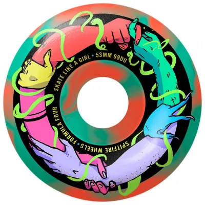 Spitfire X Skate Like A Girl Formula Four Classic 99du