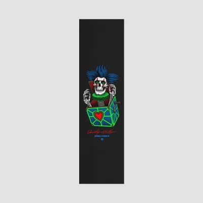 Powell Peralta Chris Hiett Skull Grip Tape Black