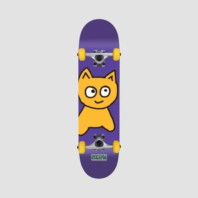 Meow Big Cat Skateboard Purple ''
