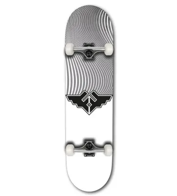 Fracture Wings V4 Grey Skateboard