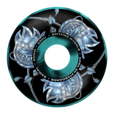 Spitfire X April Formula Four Radials Chrome Bighead Swirl
