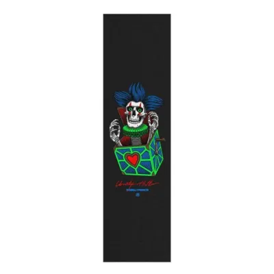 Powell Peralta Chris Hiett Skull 9x33 Skateboard Griptape