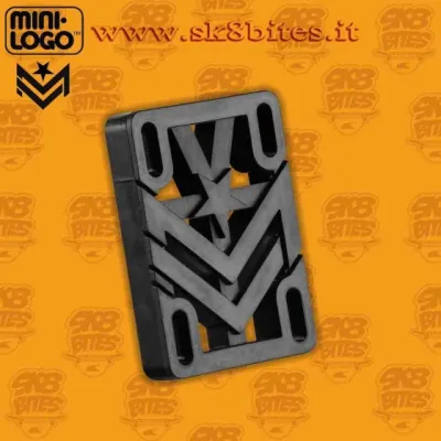Mini Logo Hard Flat Risers 12mm Skateboard Longboard Oldschool Hardware