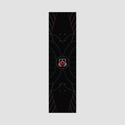 Powell Peralta Andy Anderson Theory Map Grip Tape Sheet Black