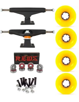 Pack Independent Stage 11 Black + Ruedas Cruiser 60mm 83a + Rodamientos Reds Bones