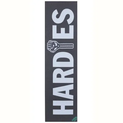 Mob Graphic Griptape Black Hardies Logo Grip Wide Long One Sheet