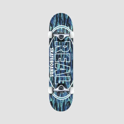 Real Stealth Oval Skateboard Blue