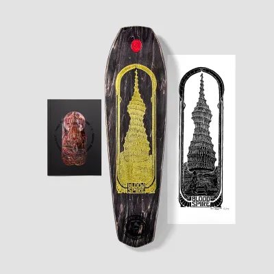 Heathen Skipp Blood Spire On Coffin Limited Edition Lino Cut Print