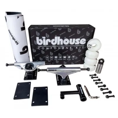 Birdhouse Skateboards Component Kit Silver Black 5.25