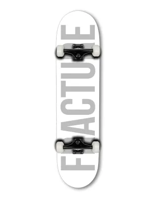 Fracture Fade White Skateboard