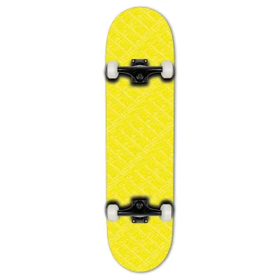 Fracture All Over Comic Yellow Skateboard