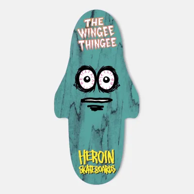 Heroin Skateboards 15.25 Wingee Thingy Shaped
