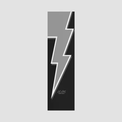 Powell Peralta Mike Vallely Lightning Bolt Grip Tape Black