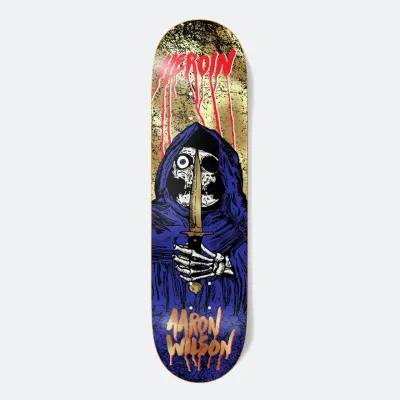 Heroin Skateboards Aaron Wilson Skull Priest Knock Offs 2