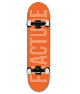 Fracture Fade Orange Skateboard