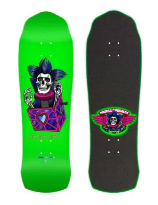 Powell Peralta Chris Hiett Skull Neon Con Corte Contorno Gráfico