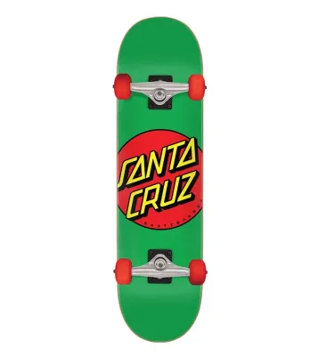 Santa Cruz Classic Dot Green Skateboard