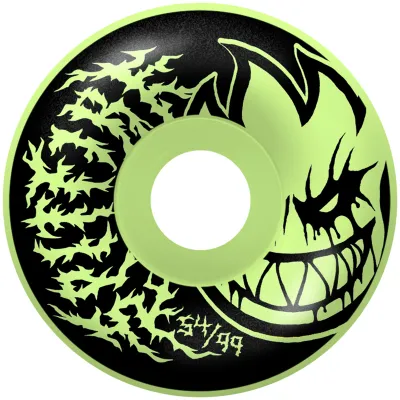 Spitfire Formula Four Deathmask Ii Bighead Radial Full Glow In The Dark 99d
