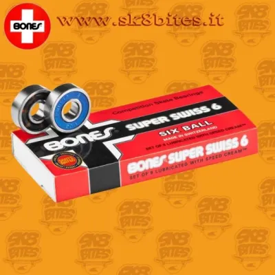 Bones Super Swiss 6 Ball Skateboard Longboard