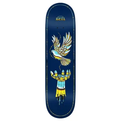 Real Skateboards Team Synthetic Peace Skatebard Dark