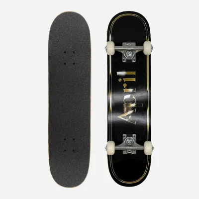 Skateboard Complet April Og Logo Noir Et Doré