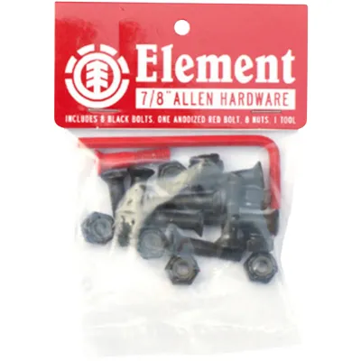 Element Skateboard Hardware Allen Black/red ⅞