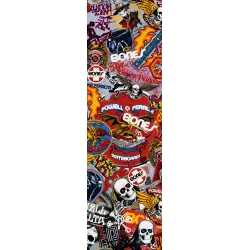 Powell Peralta Grip Plaque Og Stickers White