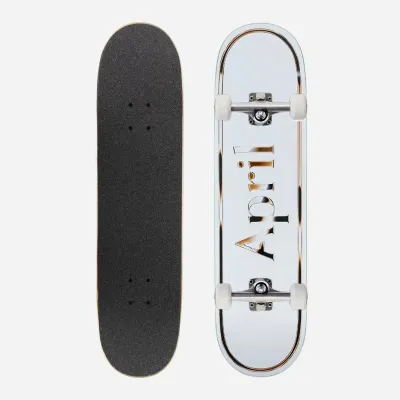 Skateboard Complet April Og Logo Blanc Et Doré