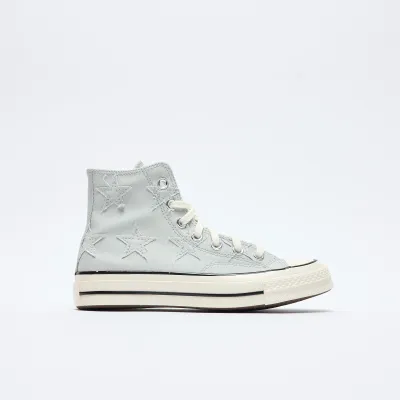 Converse Chuck 70 Hi Archive Stars (rainwashed egret/black)