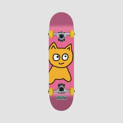 Meow Big Cat Soft Top Skateboard Pink ''