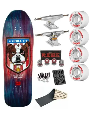 Skate Powell Peralta Frankie Hill Bull Dog Blue Red ?
